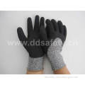 Cut Resistance Glove Foam Latex Coating Safety Gloves (DCR430)